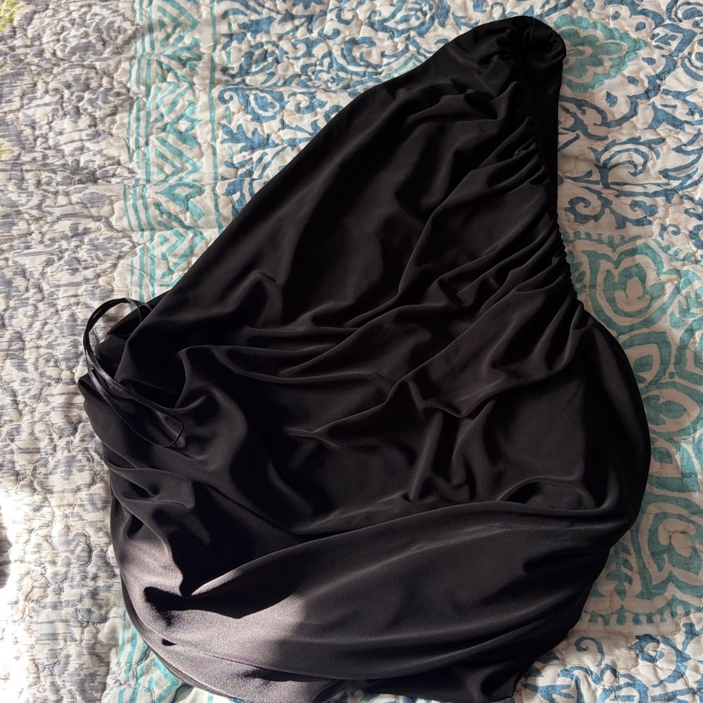 Express one shoulder ruched top